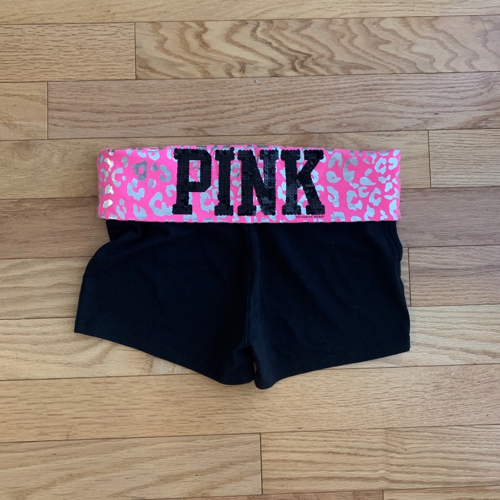 PINK foldover shorts